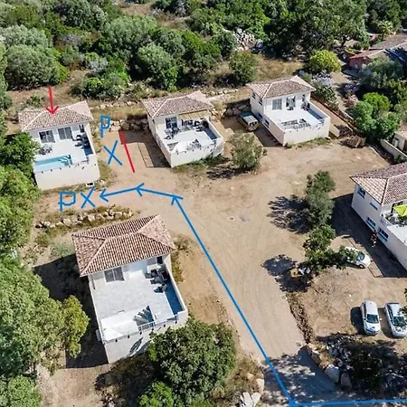 Casa Chjara 10 Pers Piscine Privee San Cipriano Hébergement de vacances Lecci